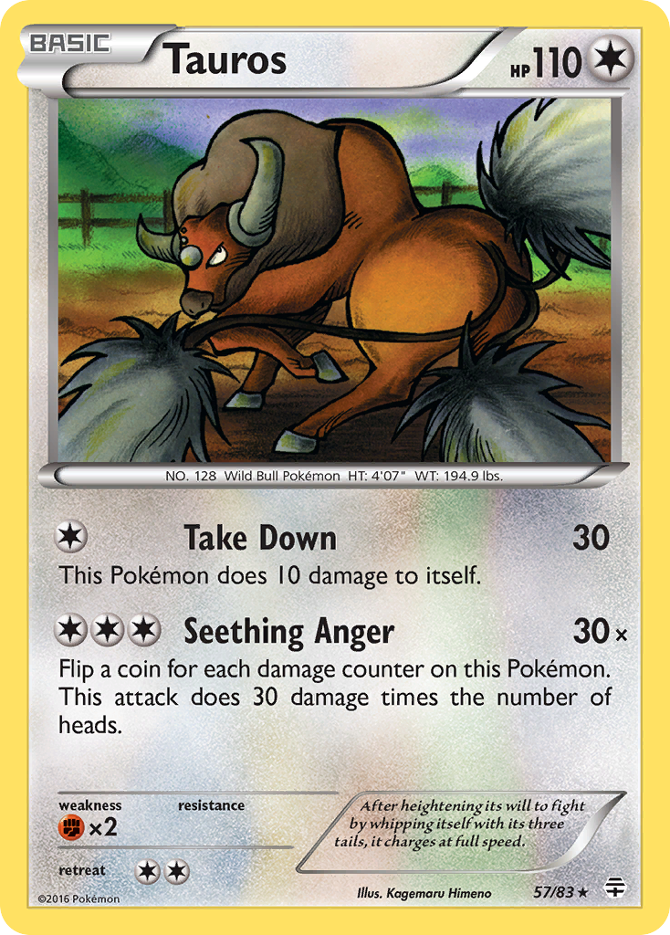 Tauros (57/83) [XY: Generations] | Red Riot Games CA