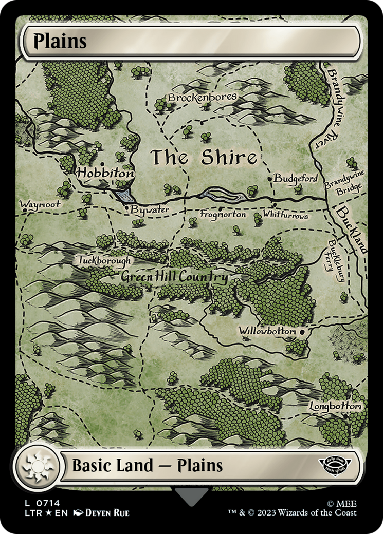 Plains (0714) (Surge Foil) [The Lord of the Rings: Tales of Middle-Earth] | Red Riot Games CA