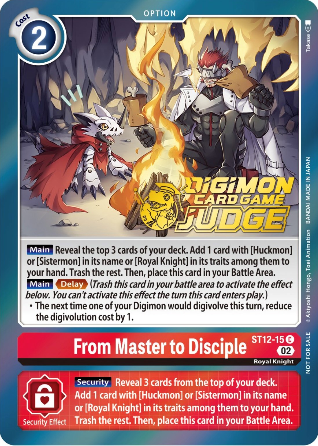 From Master to Disciple [ST12-15] (Judge Pack 3) [Starter Deck: Jesmon Promos] | Red Riot Games CA