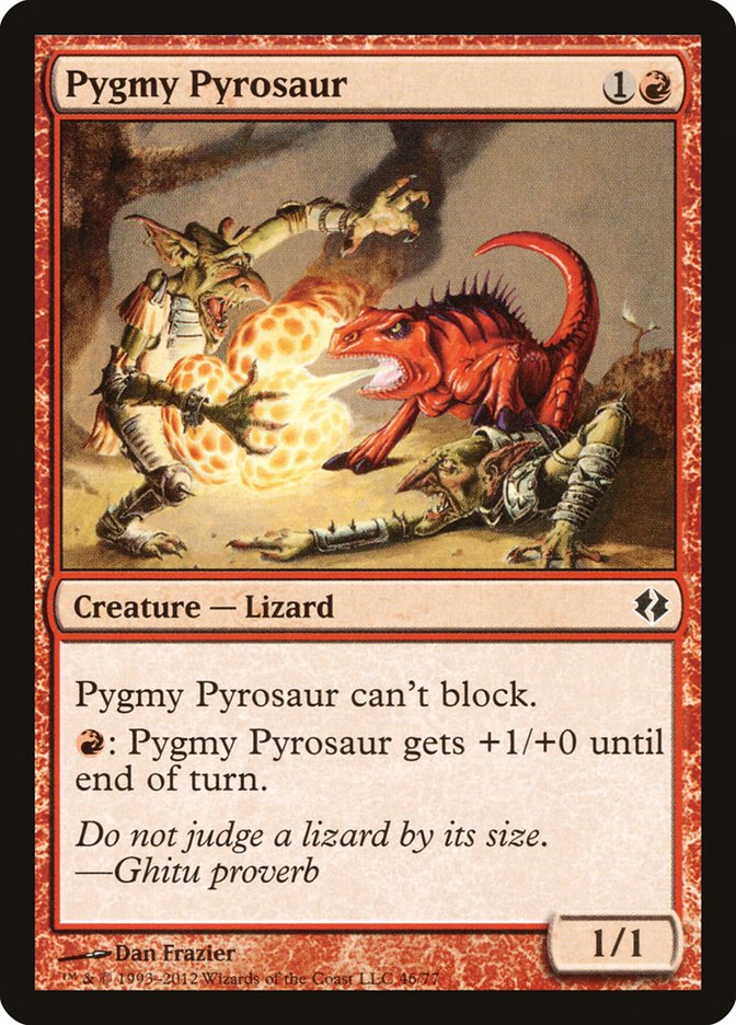 Pygmy Pyrosaur [Duel Decks: Venser vs. Koth] | Red Riot Games CA