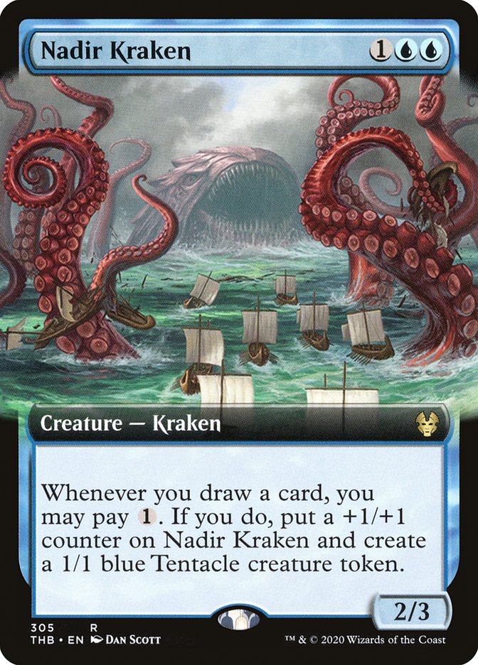 Nadir Kraken (Extended Art) [Theros Beyond Death] | Red Riot Games CA