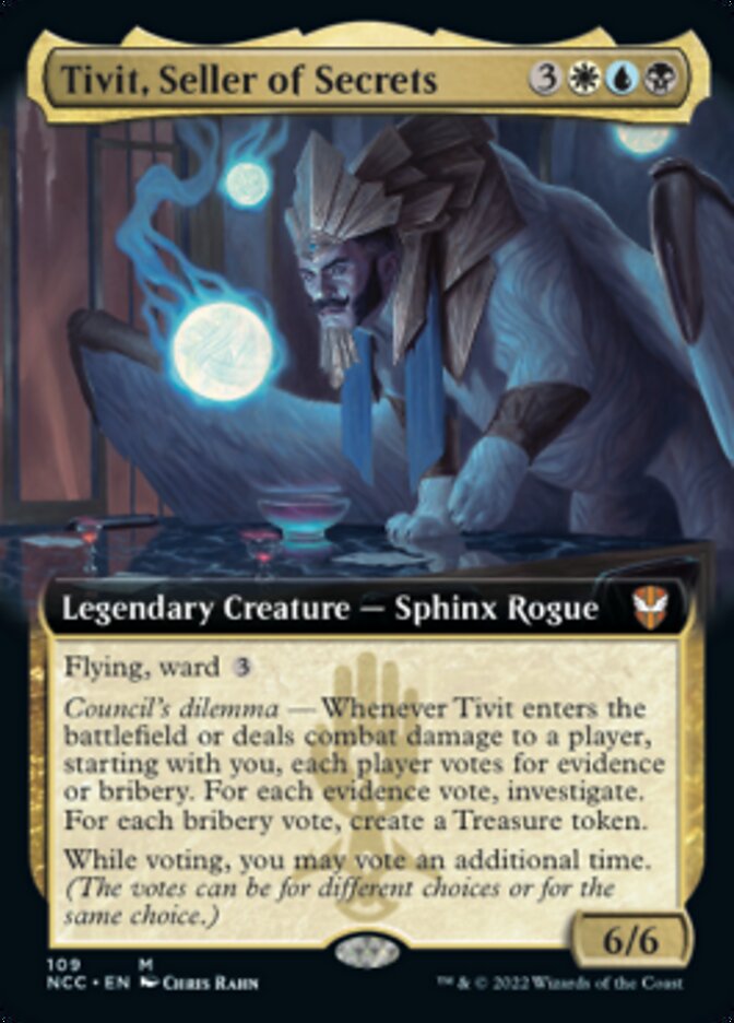 Tivit, Seller of Secrets (Extended Art) [Streets of New Capenna Commander] | Red Riot Games CA