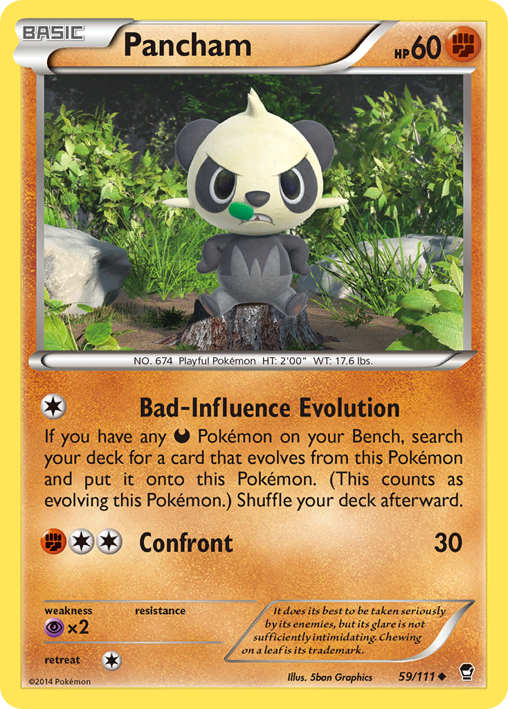 Pancham (59/111) [XY: Furious Fists] | Red Riot Games CA