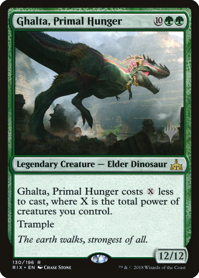 Ghalta, Primal Hunger (Promo Pack) [Rivals of Ixalan Promos] | Red Riot Games CA