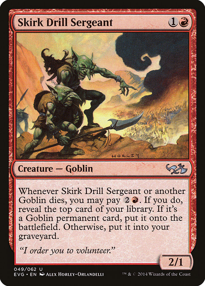 Skirk Drill Sergeant (Elves vs. Goblins) [Duel Decks Anthology] | Red Riot Games CA