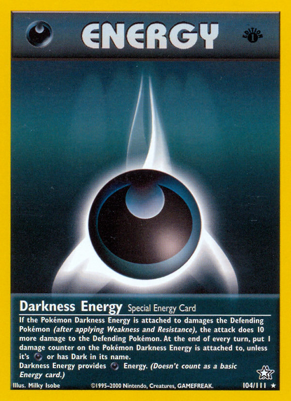 Darkness Energy (104/111) [Neo Genesis 1st Edition] | Red Riot Games CA