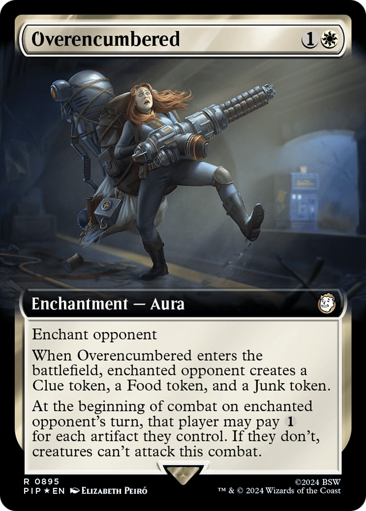 Overencumbered (Extended Art) (Surge Foil) [Fallout] | Red Riot Games CA
