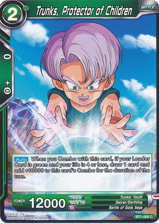 Trunks, Protector of Children (BT1-069) [Galactic Battle] | Red Riot Games CA