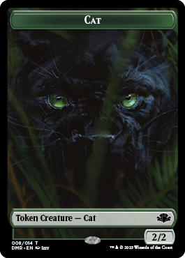 Goblin // Cat (008) Double-Sided Token [Dominaria Remastered Tokens] | Red Riot Games CA