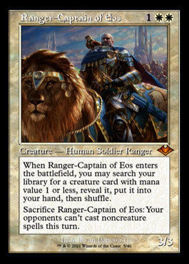 Ranger-Captain of Eos (Retro Foil Etched) [Modern Horizons 2] | Red Riot Games CA