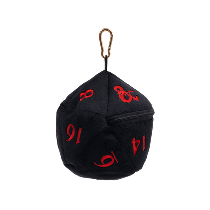 Ultra PRO: Dice Bag - Plush D20 (Dungeons & Dragons / Black & Red)