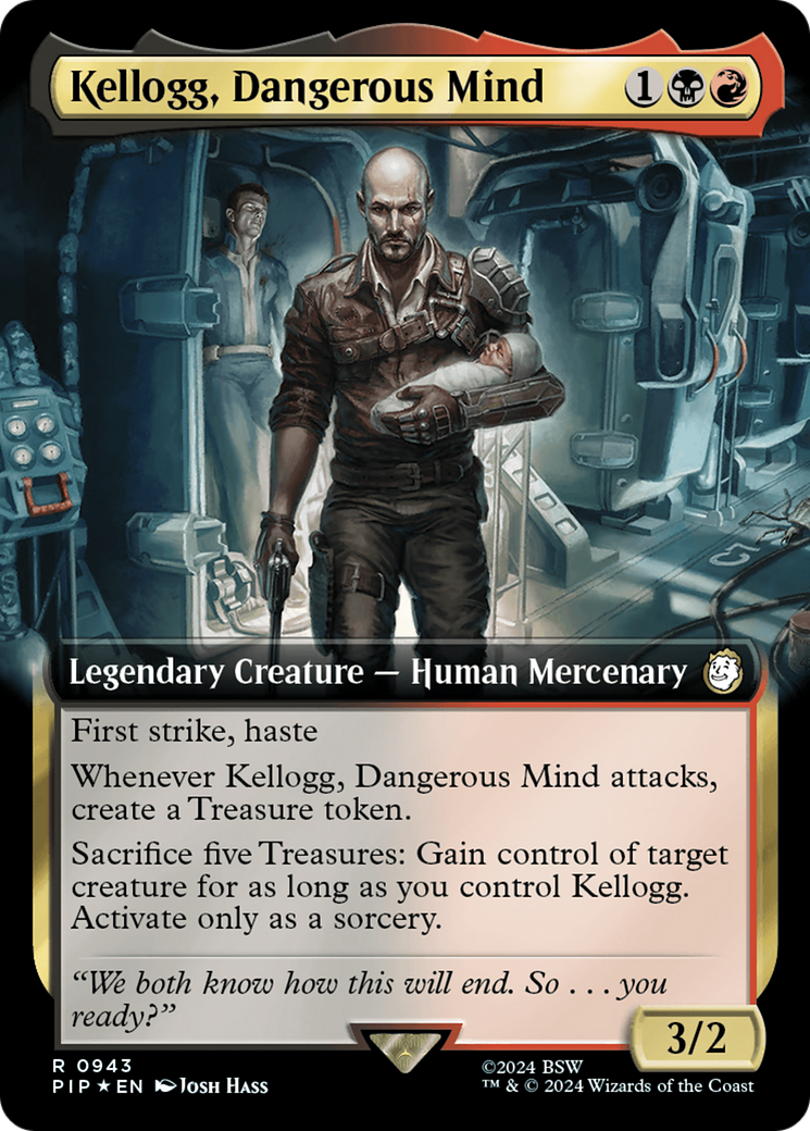 Kellogg, Dangerous Mind (Extended Art) (Surge Foil) [Fallout] | Red Riot Games CA