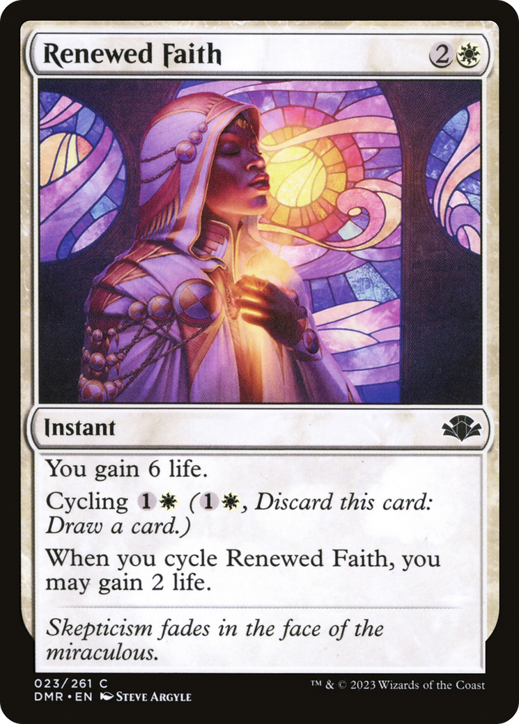 Renewed Faith [Dominaria Remastered] | Red Riot Games CA