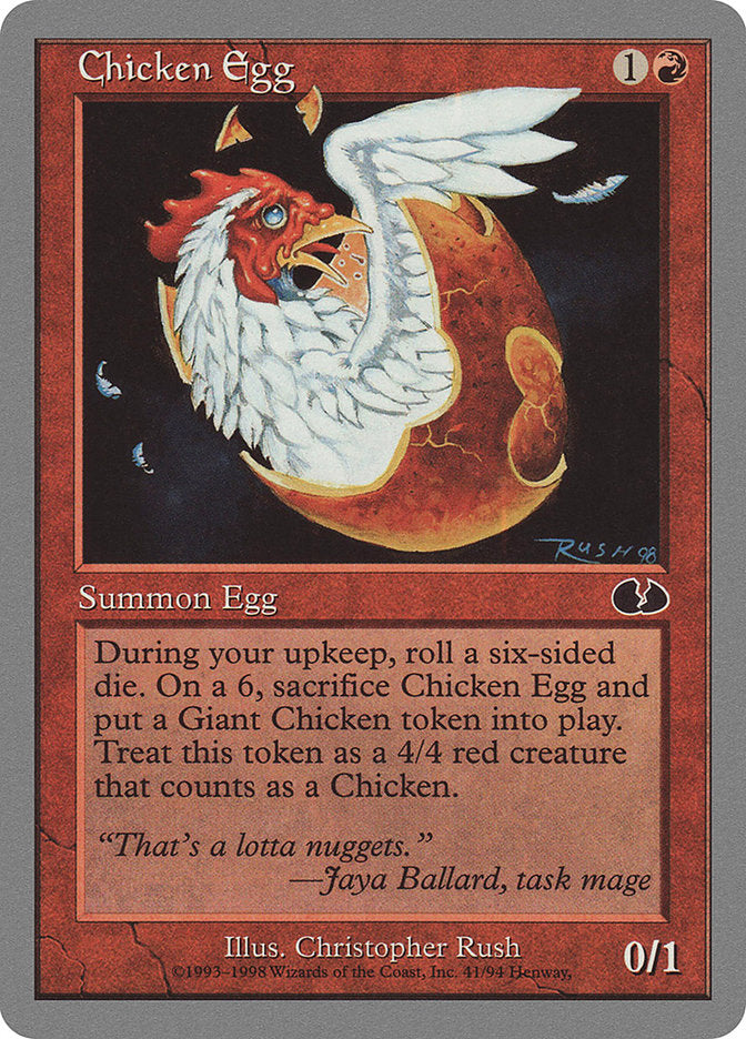 Chicken Egg [Unglued] | Red Riot Games CA