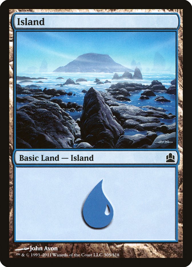 Island (305) [Commander 2011] | Red Riot Games CA