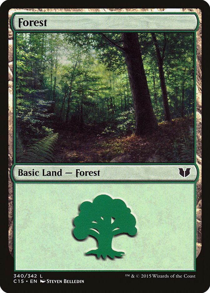 Forest (340) [Commander 2015] | Red Riot Games CA