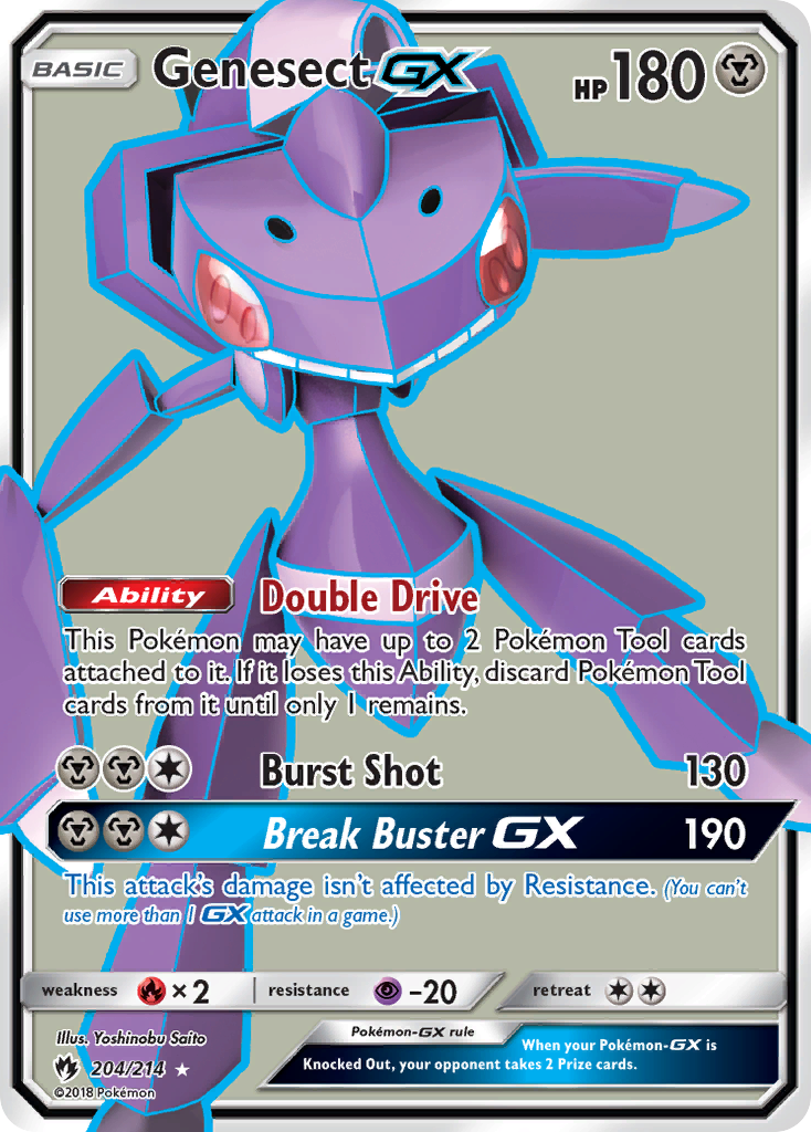 Genesect GX (204/214) [Sun & Moon: Lost Thunder] | Red Riot Games CA