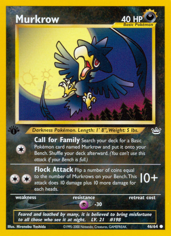 Murkrow (46/64) [Neo Revelation 1st Edition] | Red Riot Games CA