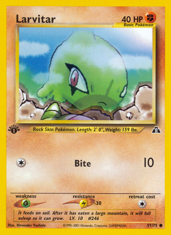 Larvitar (57/75) [Neo Discovery 1st Edition] | Red Riot Games CA