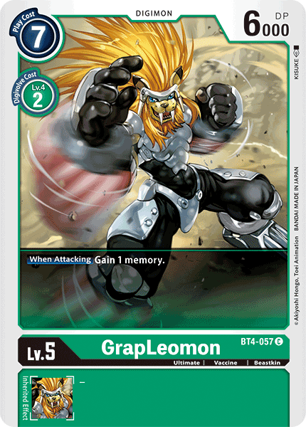 GrapLeomon [BT4-057] [Great Legend] | Red Riot Games CA