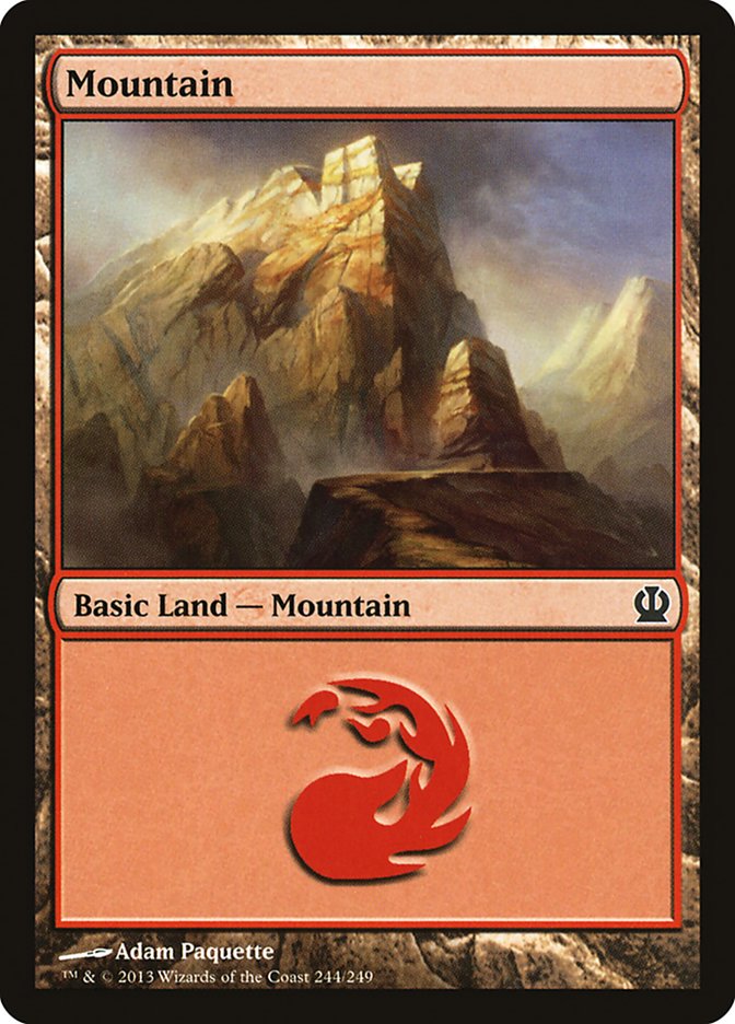 Mountain (244) [Theros] | Red Riot Games CA