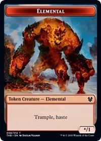 Elemental // Satyr Double-Sided Token [Theros Beyond Death Tokens] | Red Riot Games CA