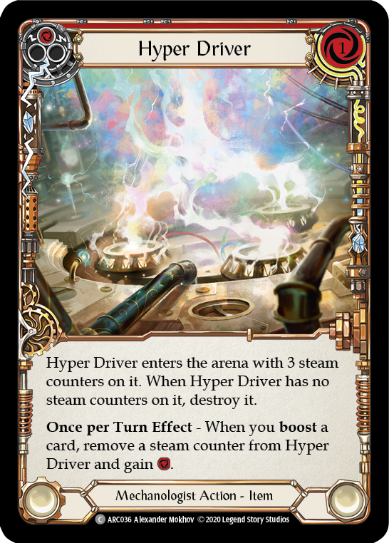 Hyper Driver [U-ARC036] (Arcane Rising Unlimited)  Unlimited Rainbow Foil | Red Riot Games CA
