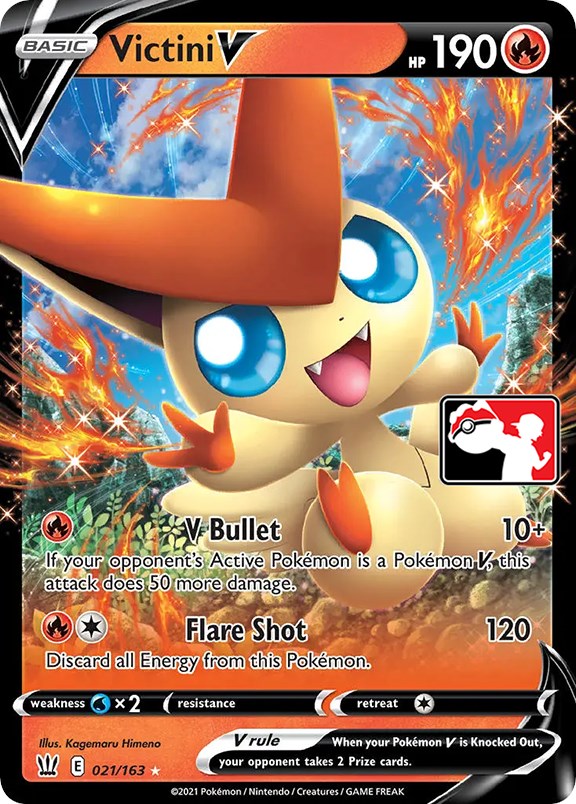 Victini V (021/163) [Prize Pack Series One] | Red Riot Games CA