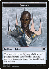 Teferi, Temporal Archmage Emblem // Zombie (011/036) Double-Sided Token [Commander 2014 Tokens] | Red Riot Games CA