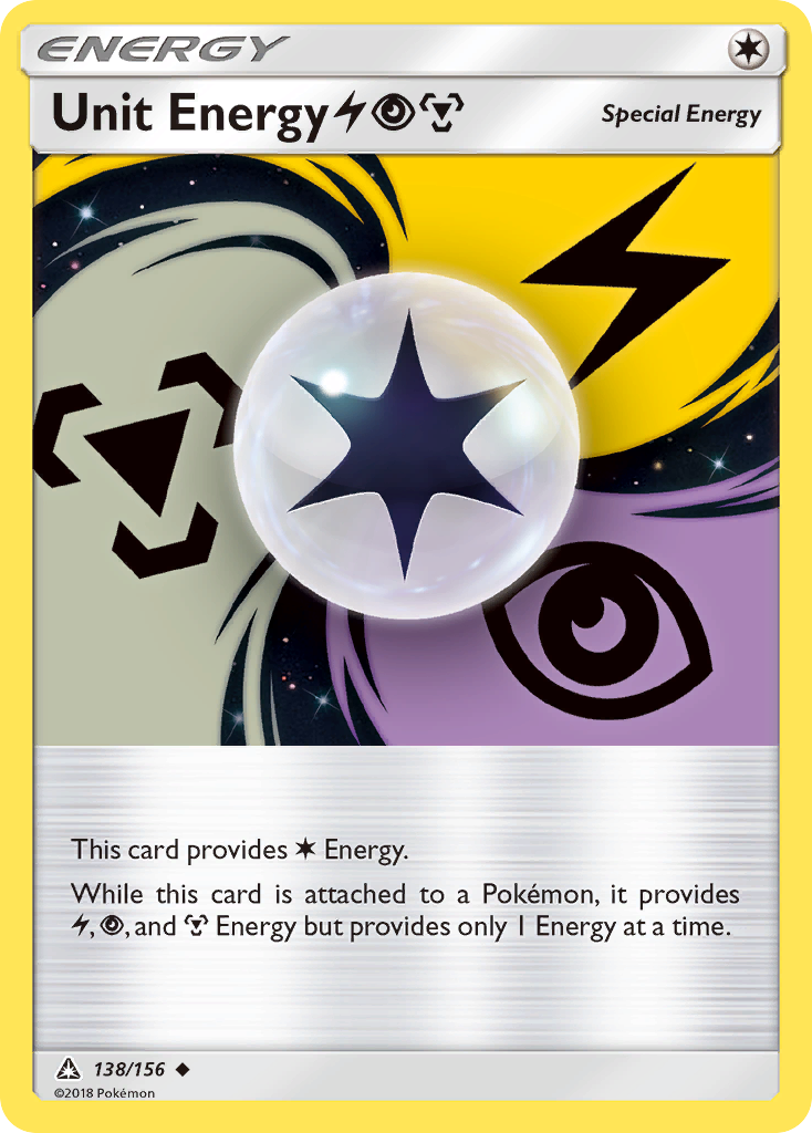 Unit Energy (138/156) (Lightning, Psychic, Metal) [Sun & Moon: Ultra Prism] | Red Riot Games CA