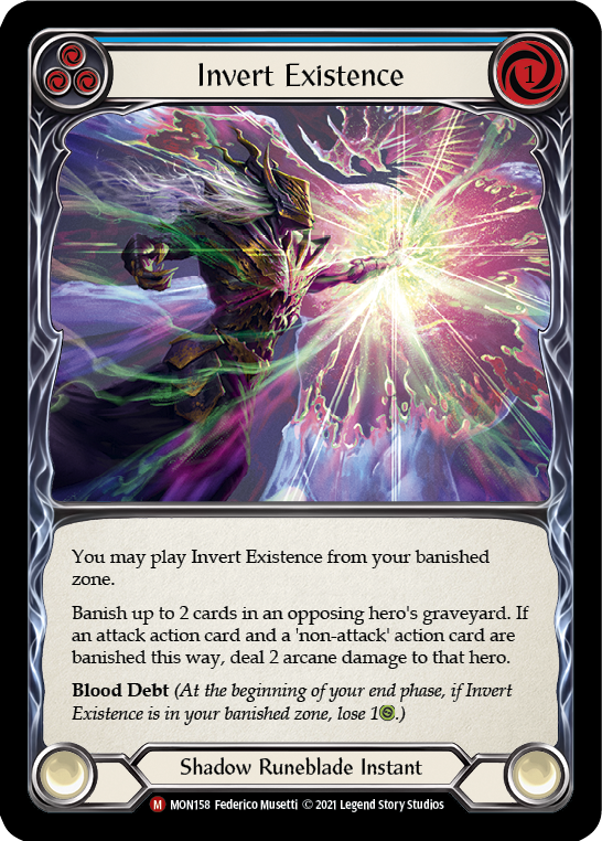 Invert Existence [MON158-RF] (Monarch)  1st Edition Rainbow Foil | Red Riot Games CA