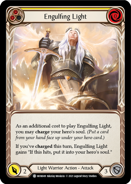 Engulfing Light (Yellow) [MON049] (Monarch)  1st Edition Normal