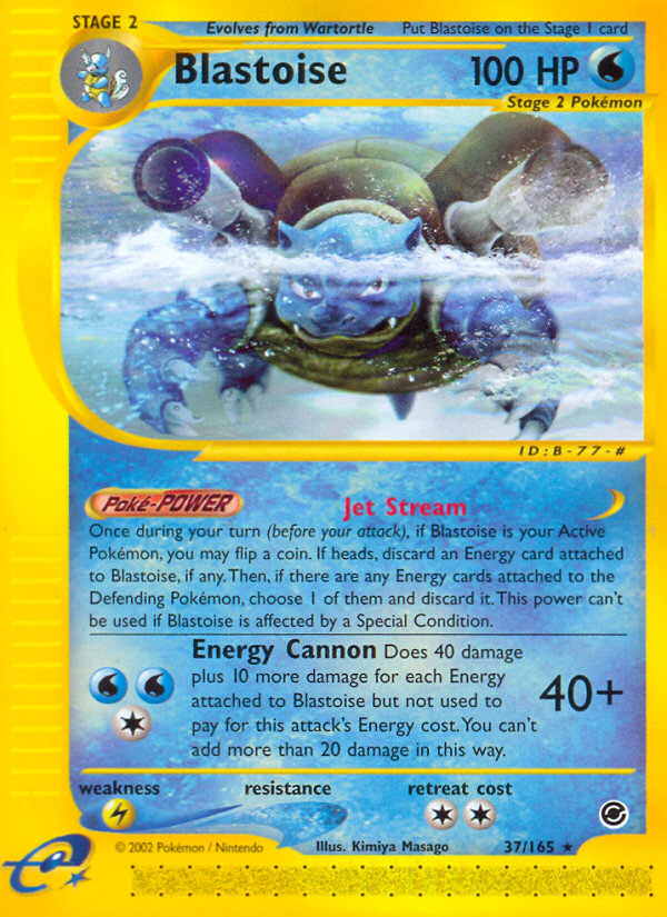 Blastoise (37/165) [Expedition: Base Set] | Red Riot Games CA