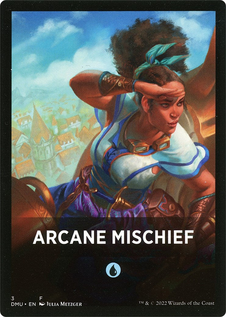 Arcane Mischief Theme Card [Dominaria United Tokens] | Red Riot Games CA
