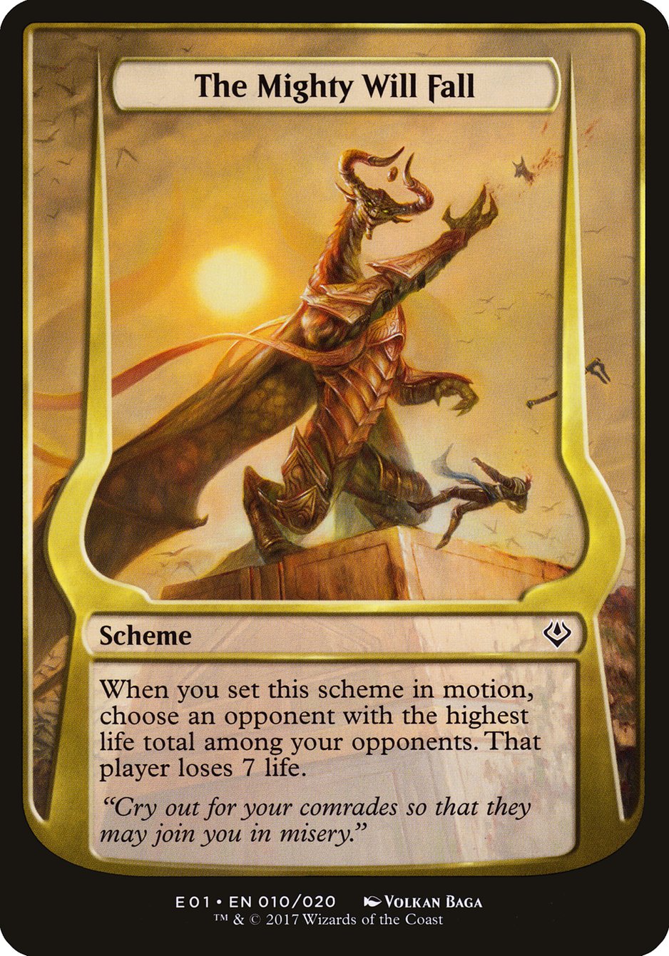 The Mighty Will Fall (Schemes) [Archenemy: Nicol Bolas Schemes] | Red Riot Games CA