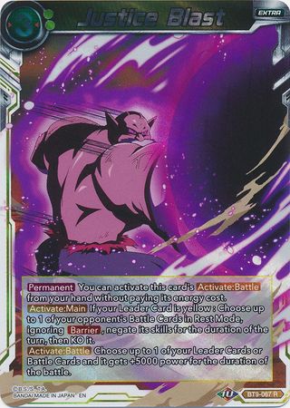 Justice Blast (BT9-067) [Universal Onslaught] | Red Riot Games CA