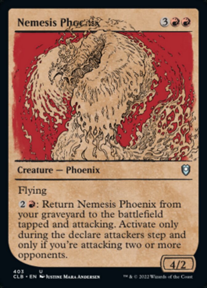 Nemesis Phoenix (Showcase) [Commander Legends: Battle for Baldur's Gate] | Red Riot Games CA