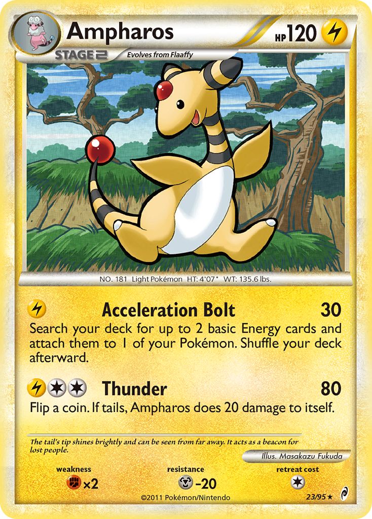 Ampharos (23/95) [HeartGold & SoulSilver: Call of Legends] | Red Riot Games CA