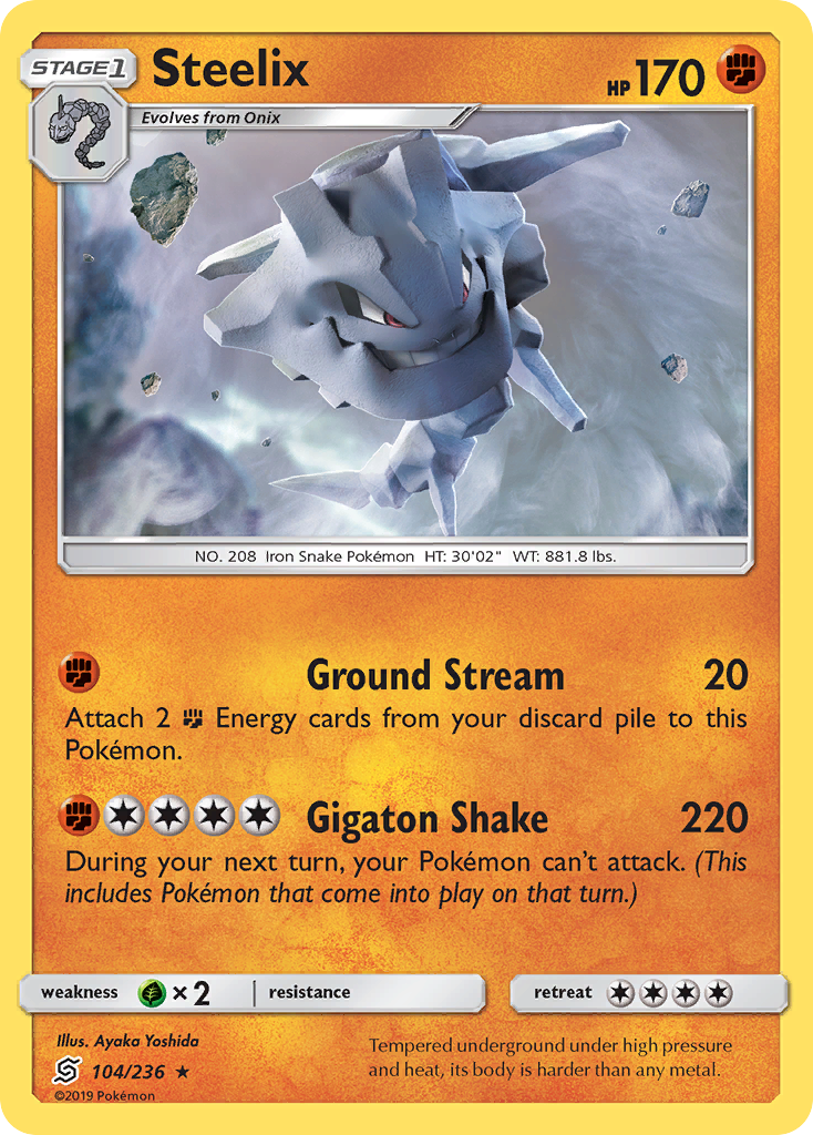 Steelix (104/236) [Sun & Moon: Unified Minds] | Red Riot Games CA
