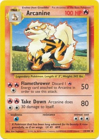 Arcanine (23/102) [Base Set Unlimited] | Red Riot Games CA