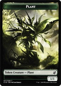 Plant // Snake Double-Sided Token [Commander 2019 Tokens] | Red Riot Games CA