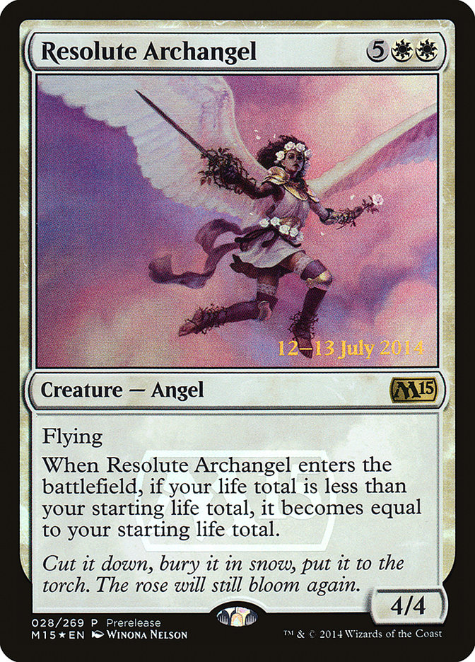 Resolute Archangel [Magic 2015 Prerelease Promos] | Red Riot Games CA