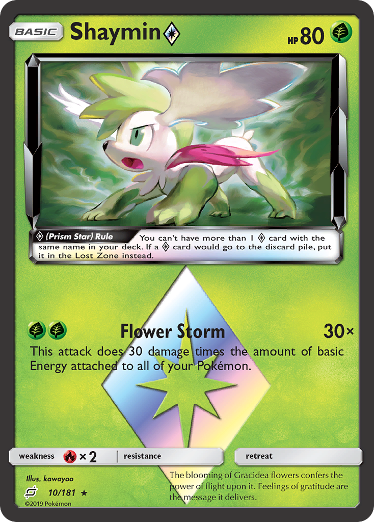 Shaymin (10/181) (Prism Star) [Sun & Moon: Team Up] | Red Riot Games CA