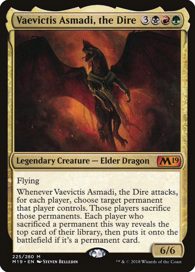 Vaevictis Asmadi, the Dire [Core Set 2019] | Red Riot Games CA