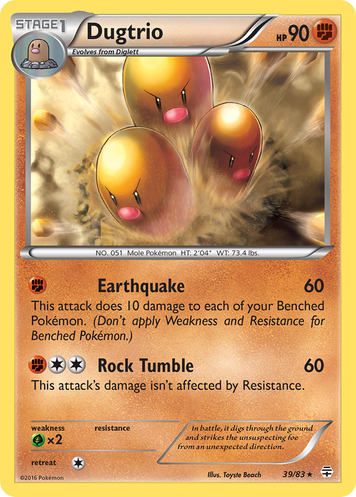 Dugtrio (39/83) [XY: Generations] | Red Riot Games CA
