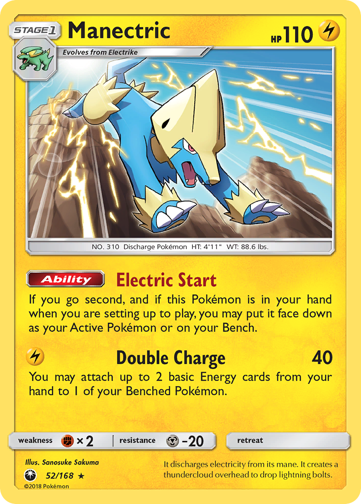 Manectric (52/168) [Sun & Moon: Celestial Storm] | Red Riot Games CA