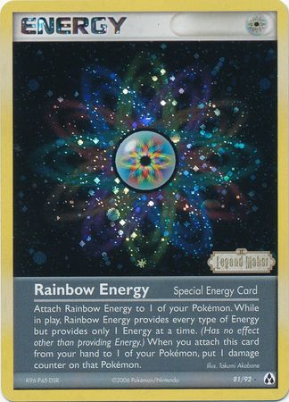 Rainbow Energy (81/92) (Stamped) [EX: Legend Maker] | Red Riot Games CA