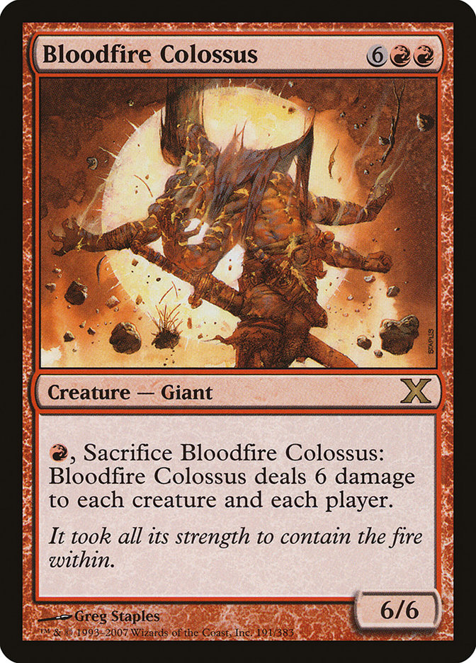 Bloodfire Colossus [Tenth Edition] | Red Riot Games CA