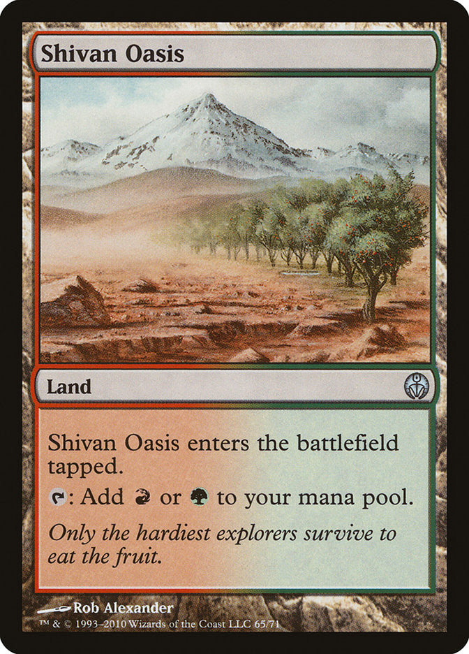 Shivan Oasis [Duel Decks: Phyrexia vs. the Coalition] | Red Riot Games CA