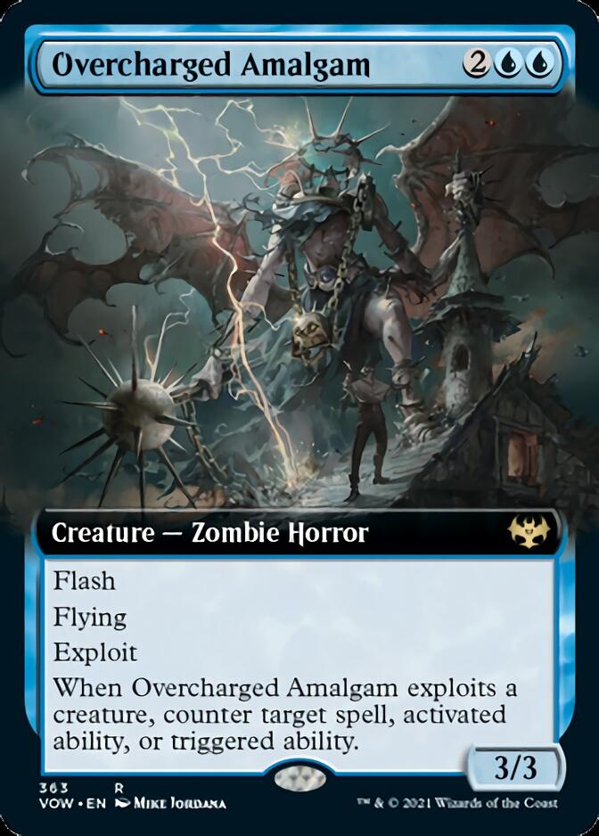 Overcharged Amalgam (Extended Art) [Innistrad: Crimson Vow] | Red Riot Games CA